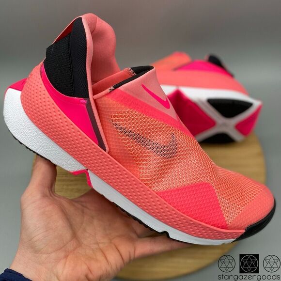 Nike Shoes Mens 10 Pink Active Running Go Flyease Gaze Hyper Slip On DZ4860-600 - Picture 1 of 12